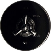 NEWPORT BRASS Shower Only Bp Backplate in Flat Black 2-661/56